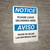 Notice: Please Leave Deliveries Here Bilingual Spanish Portrait - Wall Sign