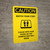 Caution: Watch Your Step Please Wipe Shoes with Icon Portrait - Wall Sign