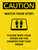 Caution: Watch Your Step Please Wipe Shoes with Icon Portrait - Wall Sign