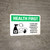 Health First: Clean And Disinfect Frequently with Icon Landscape - Wall Sign