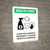 Health First: Clean And Disinfect Frequently with Icon Portrait - Wall Sign