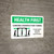 Health First: Corona Disinfection Tunnel with Icon Landscape - Wall Sign