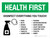 Health First: Disinfect Everything You Touch with Icon Landscape - Wall Sign