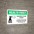Health First: Disinfection Point with Icon Landscape - Wall Sign