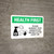 Health First: Please Disinfect Workstation with Icon Landscape - Wall Sign