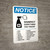 Notice: Disinfect Everything You Touch with Icon Portrait - Wall Sign