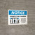 Notice: Disinfection Chamber with Icon Landscape - Wall Sign