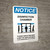 Notice: Disinfection Chamber with Icon Portrait - Wall Sign