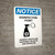 Notice: Disinfection Point with Icon Portrait - Wall Sign