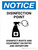 Notice: Disinfection Point with Icon Portrait - Wall Sign