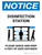 Notice: Disinfection Station with Icon Portrait - Wall Sign