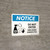 Notice: Do Not Enter Area Being Disinfected with Icon Landscape - Wall Sign