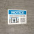 Notice: Virus Disinfection Zone with Icon Landscape - Wall Sign