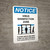 Notice: Virus Disinfection Zone with Icon Portrait - Wall Sign