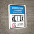 Disinfection Chamber Walk-Thru with Icon Portrait - Wall Sign