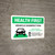 Health First Vehicle Disinfection Wear PPE with Icon Landscape - Wall Sign