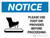 Notice Use Foot Dip Before Proceeding with Icon Landscape - Wall Sign