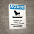 Notice Use Foot Dip Before Proceeding with Icon Portrait - Wall Sign