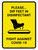Please Dip Feet In Disinfectant with Icon Yellow Portrait - Wall Sign