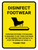 Disinfect Footwear with Icon Yellow Portrait - Wall Sign