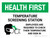 Health First: Temperature Screening Station with Icon Landscape - Wall Sign