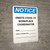 Notice: Onsite COVID-19 Workplace Coordinator Contact Info Portrait - Wall Sign
