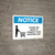 Notice: Please Use Wipes To Disinfect Shopping Cart with Icon Landscape - Wall Sign
