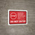 Stop Do Not Enter COVID-19 Screening Questions With Icon Red Landscape - Wall Sign