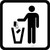 PPE Disposal Icon Only Square - Floor Sign