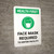 Health First: Face Mask Required with Icon Portrait - Wall Sign