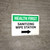 Health First: Sanitizing Wipe Station with Right Arrow Landscape - Wall Sign