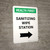 Health First: Sanitizing Wipe Station with Right Arrow Portrait - Wall Sign