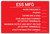ESS MFG with Write-Ins - Arc Flash Label