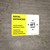 Social Distancing Please Stay 6Ft Apart Yellow Landscape - Wall Sign