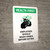 Health First Employees Should Wash Hands Before Eating with Icon Portrait - Wall Sign