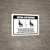 Maintain Social Distancing Wear Face Masks While Seated with Icon Landscape - Wall Sign