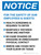 Notice: Employees & Guests Precautions Portrait - Wall Sign