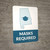 Masks Required - Alabama State Outline Portrait - Wall Sign