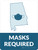 Masks Required - Alabama State Outline Portrait - Wall Sign