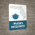 Masks Required - Florida State Outline Portrait - Wall Sign