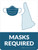 Masks Required - New Hampshire State Outline Portrait - Wall Sign