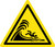 High Surf or Large Breaking Waves Warning - ISO Floor Sign