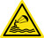 Kite Surfing Warning - ISO Floor Sign