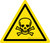 Toxic Material Warning - ISO Floor Sign