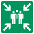 Evacuation Assembly Point Safe Condition - ISO Floor Sign