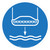 Lower Lifeboat into Water Mandatory - ISO Floor Sign
