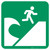 Tsunami Evacuation Area Safe Condition - ISO Floor Sign