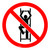 No Climbing Prohibition - ISO Floor Sign