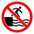 No Jumping Into Water Prohibition - ISO Floor Sign