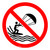 No Kite Surfing Prohibition - ISO Floor Sign